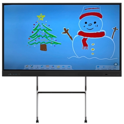 En Son Android 14 LCD Akıllı Yönetim Kurulu Eğitim İş Yeri İçin 75" Interaktif Düz Panel