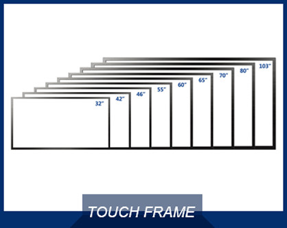 3840*2160 Çözünürlük Multi Touch Whiteboard With Ceramic Surface Kara Çerçeve