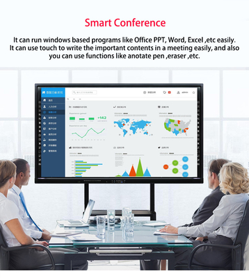 Yüksek Doğruluk 2mm Teknolojisiyle Android Interactive Whiteboard TV