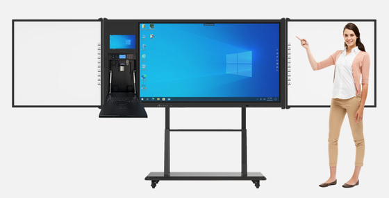 Etkileşimli Düz Panel Metal Tempered Glass Housing Whiteboard Yazılım Dijital Çizelge ile Birleştirilmiş Dokunmatik Ekranlar