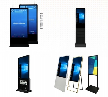 Iboard Fabrikası Doğrudan CE FCC LED Kiosk Ekranı İnteraktif Zemin Kalkan K Tarzı Dijital İşaret Pencere Sistemi İş Reklamı İçin