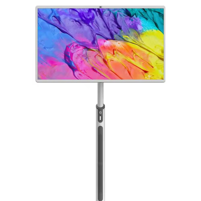 32 Inch Android Sistem 8+128G Mobil Akıllı dokunmatik ekran Evde Yerde Kalkan Taşınabilir Akıllı Televizyon Dahili Kamera