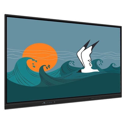 Dokunma Yolu Parmak Kalemi Akıllı Tahta Dahili Hoparlörlü LCD Akıllı Tahta 65 75 86 98 Inch Öğretim Yazılımı Ekran Kaydedici Ekran Görüntüsü Eğitim Sınıf Ofisi İçin Kablosuz Paylaşım