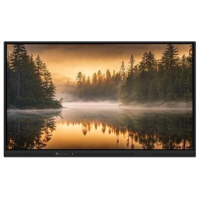 4K 65 75 86 98 110 inç Parlama karşıtı tempered Panel Interactive Smart Whiteboard IR Monitor Super Slim Frame okul toplantısı eğitim etkinliği için bilgisayar monitörü