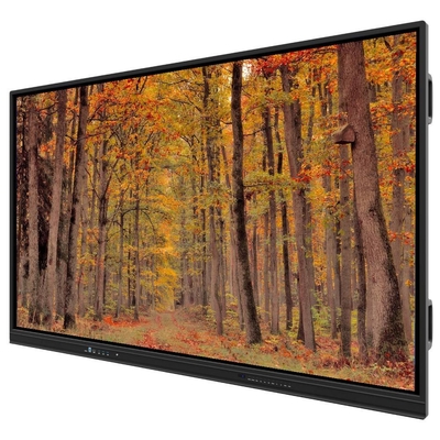 Etkileşimli Düz Panel 75 86 Inch Hoparlörler Android Sistem 13 14 Çok yönlü Dokunmatik Uygulamalar için Çoklu Dokunmatik Ekran Duvarlı destekle toplantı eğitimi