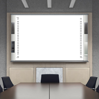 Çin Fabrikası Doğrudan Hepsi Birde Etkileşimli 20 Dokunma Noktası IR Kızılötesi Seramik 96 Inç Çift Sistem Akıllı Taşlar Hoparlör 16:10 Yan Çubuk Projector Taşları Öğretim Yazılımı ile Üniversite Okulu