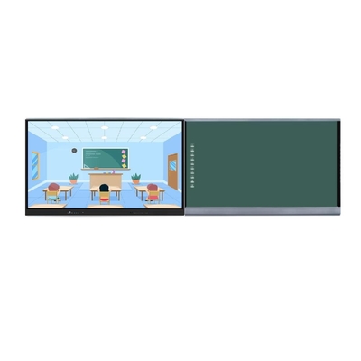 86 98 Inch 1+2 Android OPS PC Optional Ram And Rom Interactive Intelligent Blackboard Okul Eğitimi için Ofis Eğitimi Zoom Takımları ile Toplantı uygulamaları