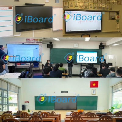 Eğitim ve eğitim için kamera ve mikrofon ile 75 86 Inch Android dokunmatik panel panosu ile akıllı Blackboard