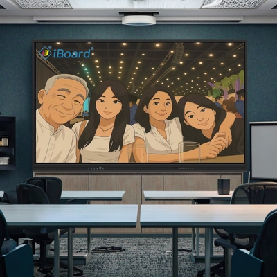 4 3 Ratio Iboard VGA Bağlantısı ve Android 11 8 64G ile Etkileşimli Whiteboard