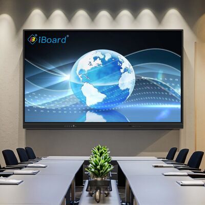 65 Inch Interactive Panel for Presentation Performance With Wifi Bluetooth Whiteboard Software Inbuilt For Classroom Meeting Room Beyaz/Siyah Kabine Rengi