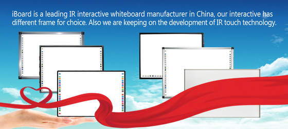 Iron Sheet IR Interactive Whiteboard With Windows Operating System And USB Data Port Okul Eğitim Kullanımı Ekipmanı Elektronik IR interaktif Whiteboard