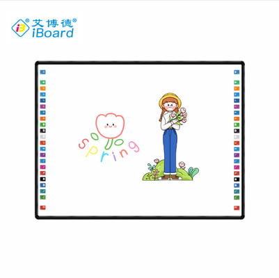 Fabrika Doğrudan IBoard Keramik / Yumuşak-Plastik Parlak Yüzey IR Etkileşimli Whiteiboard Akıllı Dokunmatik Panel Her Yanında 22 Pcs Hotkeys ile Okul Eğitimi için Beyaz Tahta Etkileşimli Whiteboard