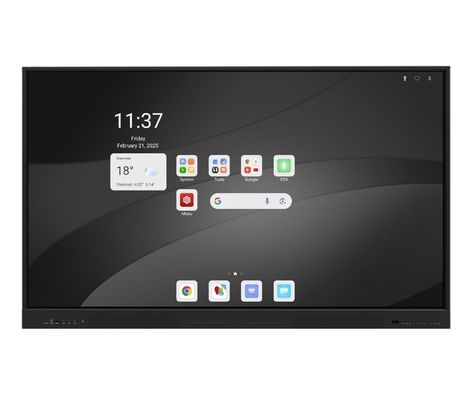 Yeni Android 75 inç Akıllı Sınıf ve Konferans için Etkileşimli Düz Panel