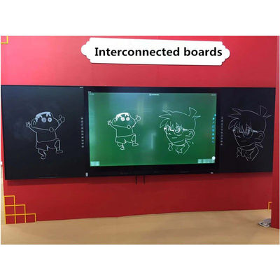 IBoard Fabrikası Doğrudan Üniversite Okulu Etkileşimli Akıllı Siyah ÇakılTablo Marker Kalem Beyaz Tablo Yeşil Tablo Dokunmatik Panel Ekran 75 86 98 Inç Eğitim İçin Etkileşimli Düz Panel IR Sideboard ile