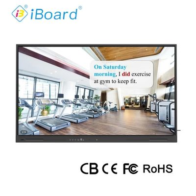 65 inç 4K UHD Interactive Flat Panel Smart TV Yeni Android Sistem Ekipmanı Sınıf Ofisi Toplantısı için