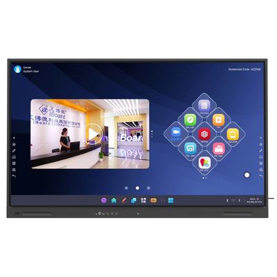 LCD Akıllı Kart Chromebook Mac Linux Windows Deneyimini Yükseltin HDMI USB VGA Çıktısı Wifi 65 75 86 Inch Panel için