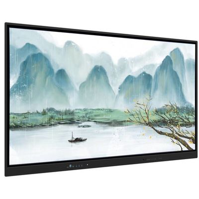 Iboard Interactive Whiteboard 75 Inch USB Çıktıları Dokunmatik Panel Ekranı Siyah Çerçeve Renkli Eğitim için Ofis İş Uygulamaları Güçlü Yazılımla