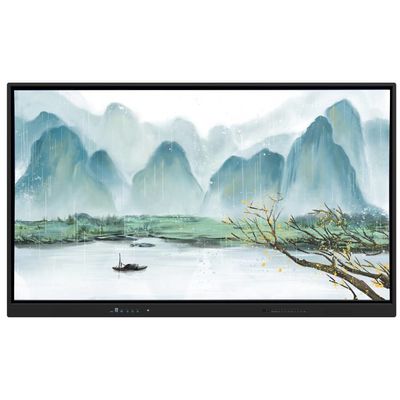Iboard Interactive Whiteboard 75 Inch USB Çıktıları Dokunmatik Panel Ekranı Siyah Çerçeve Renkli Eğitim için Ofis İş Uygulamaları Güçlü Yazılımla