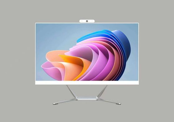 Fabrika Direkt 21.5' 23.8' 27 Inç Masaüstü Monitörü Web Kamerasıyla Tümü Bir Android ve Win Sistemi Kapasitif Dokunma