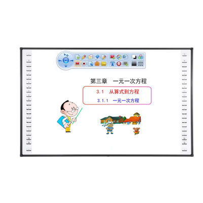 Fabrika Doğrudan IBoard Keramik / Yumuşak-Plastik Parlak Yüzey IR Etkileşimli Whiteiboard Akıllı Dokunmatik Panel Her Yanında 22 Pcs Hotkeys ile Okul Eğitimi için Beyaz Tahta Etkileşimli Whiteboard