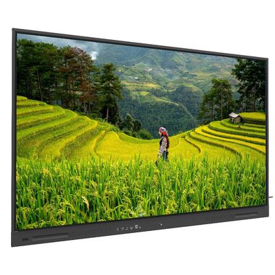 İnteraktif Düz Panel 75 Inç Android 14 OPS PC Wifi BT USB RJ45 Dokunma Yazılımı Okul Eğitimi Eğitim Toplantısı Akıllı Tahta