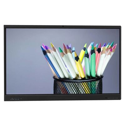 LCD Akıllı Tahta 75 Inch IFP Android 14 8+128G Kamera Mikrofon Hoparlör Işık Sensörü Wifi Kızılötesi 50 Dokunma Noktası Okul İçin Online Öğretim Ofisi Zoom Takımlar Toplantısı