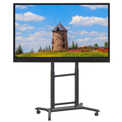 LED Interactive Smart Board 65 Inch 4K UHD Ekranı Touch Android 14 Dahili Kamera Mikrofon PC Hoparlörü WiFi Okul Öğretimi, Konferans ve Ofis Kullanımı için Mükemmel
