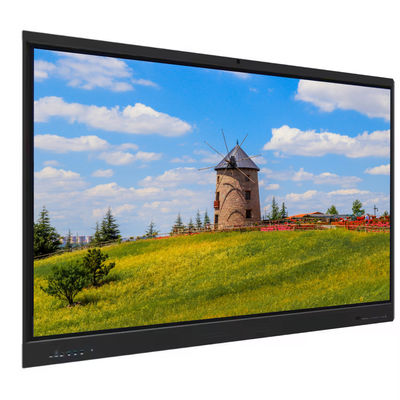 LED Interactive Smart Board 65 Inch 4K UHD Ekranı Touch Android 14 Dahili Kamera Mikrofon PC Hoparlörü WiFi Okul Öğretimi, Konferans ve Ofis Kullanımı için Mükemmel
