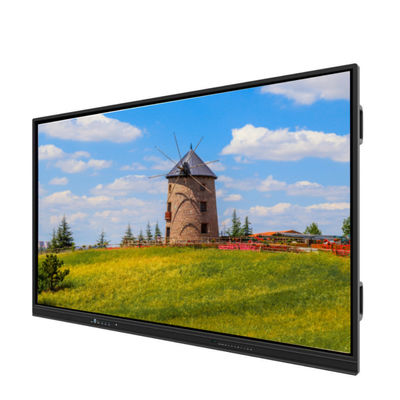 LED Interactive Smart Board 65 Inch 4K UHD Ekranı Touch Android 14 Dahili Kamera Mikrofon PC Hoparlörü WiFi Okul Öğretimi, Konferans ve Ofis Kullanımı için Mükemmel