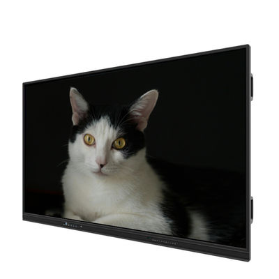 98 inçlik 4K interaktif düz panel Android 14 8+128GB Dijital Akıllı Dokunmatik Ekran Android OPS Mobil Stand Sınıf Toplantısı için İsteğe bağlı
