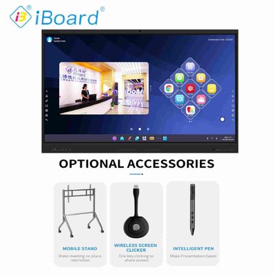 Iboard Yeni Ürün 98 " 4K Akıllı Ekran Etkileşimli Düz Panel Ekran Büyük Boyutlu Dokunmatik Ekran Görüşme Odası için Monitör