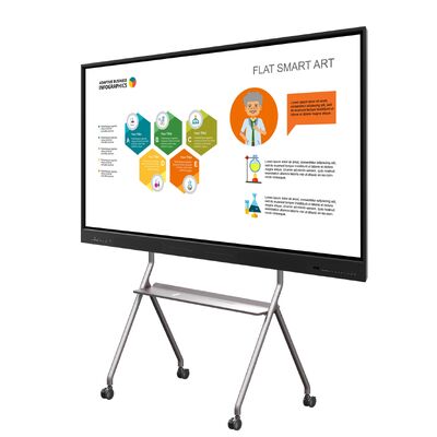75 "LED Etkileşimli Whiteboard Multi Touch Ekranı Android Windows Çift Sistemi