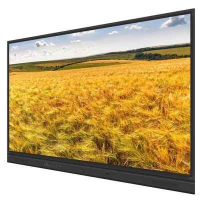 75 86 Inch Duvar Montajlı LCD Interaktif Whiteboard 2x 15W Hoparlörler Subwoofer İsteğe bağlı ve İsteğe bağlı Dahili Kamera Ve Mikrofon Android PC Sistemi