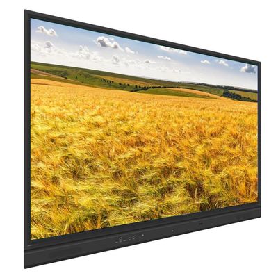 75 86 Inch Duvar Montajlı LCD Interaktif Whiteboard 2x 15W Hoparlörler Subwoofer İsteğe bağlı ve İsteğe bağlı Dahili Kamera Ve Mikrofon Android PC Sistemi