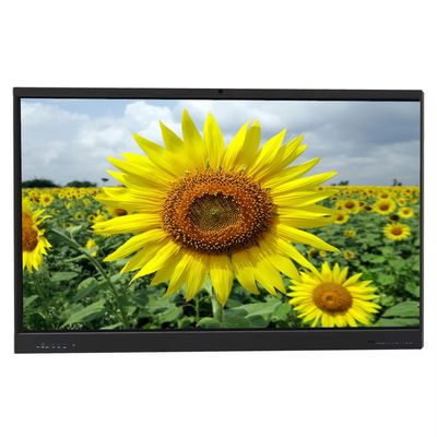 Okullar için Etkileşimli Panolar Konferansı 65 İnç Akıllı Etkileşimli Pano Beyaz Tahta Android Windows Sistemi Etkileşimli Düz Panel Ekran