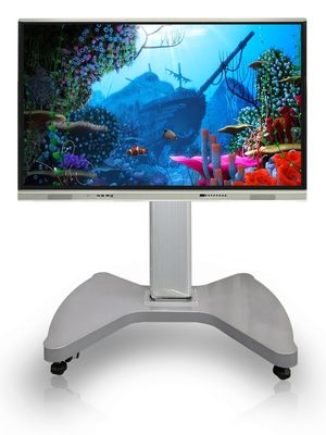 Kızılötesi Etkileşimli Beyaz Tahta QR Kod Paylaşımı Muilt Touch 50 Touch Point Modern Design Etkileşimli Düz Panel Ekranı