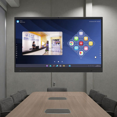 Kızılötesi Etkileşimli Beyaz Tahta QR Kod Paylaşımı Muilt Touch 50 Touch Point Modern Design Etkileşimli Düz Panel Ekranı