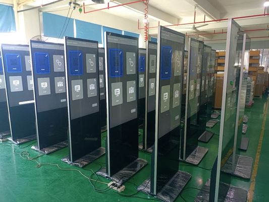 Sipariş taraması ile toptan 23.8 inç 27 inç 32 inç Yerüstü Dijital Tabela Ekranı Reklam Yerüstü Kiosk Kapasitif Dokunma Android veya Windows Sistemi ile