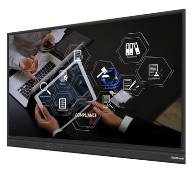 75 Inch 16.7M Ekran Renkler 50 Noktası ile Etkileşimli Dokunmatik Ekran Monitörü 4+32G/8+128G isteğe bağlı RAM ve Rom
