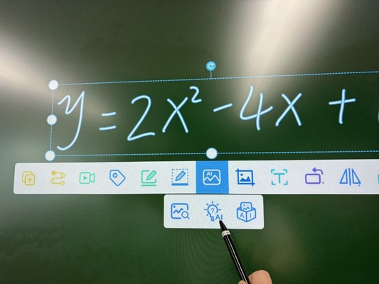 Fabrika Toptan Kızılötesi Etkileşimli Beyaz Tahta HDMI USB Bağlantılı Özel Tasarım Etkileşimli Düz Panel Ekran Akıllı Dokunmatik Tahta Eğitim Konferans Toplantısı için Yapay Zeka Fonksiyonlu beyaz tahta