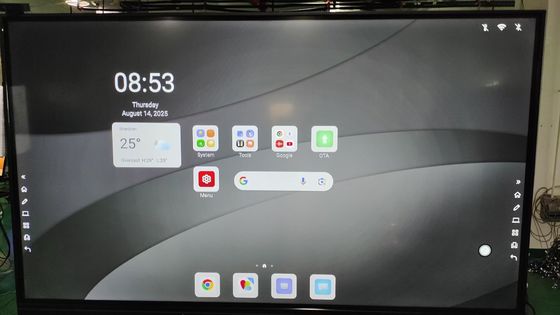 2x15W Hoparlörler Seçmeli Mikrofon ve Ürün Boyutu ile Interaktif Dokunmatik Ekran Monitörü Toplantı Odaları için tasarlanmıştır