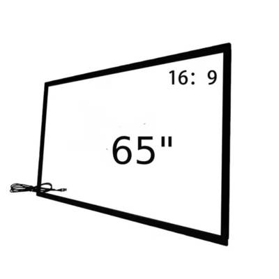 Kızılötesi Dokunmatik Çerçeve Katmanı 32 43 49 55 65 75 İnç 40 Kızılötesi Dokunmatik Nokta Dijital Kiosk Totem TV Monitör için USB Bağlantısı ile