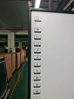 19 Yıl Fabrika Toptan Geniş İzleme Açısı Depolama Nem IWB Etkileşimli Beyaz Tahta Üstün Ekran Efekti Etkileşimli Elektronik Beyaz Tahta On Dokunma Noktası IR Kızılötesi Teknolojisi