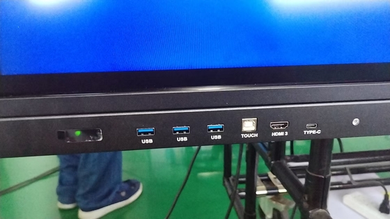 IBoard Fabrika Toptan Satış Etkileşimli Dokunmatik Ekran Monitör 2mm Hassasiyet 15W*2 Veya 20W*2 Hoparlörler Ve Kablosuz Ekran Yansıtma Etkileşimli Beyaz Tahta