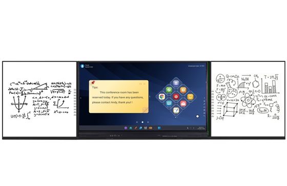 Iboard Interactive Whiteboard with Android 14 Dual System 8GB RAM 128GB Storage 20 Touch Points and Screen Share for School Education