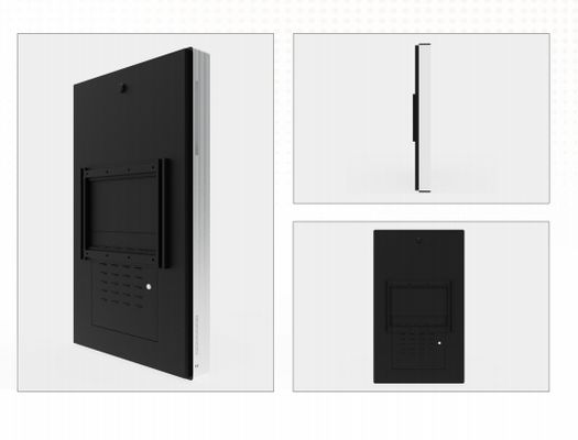 65 İnç Duvara Monte Edilebilir Kızılötesi Dokunmatik Ekran Kiosk, 4K Çözünürlük ve Dahili Hoparlörler