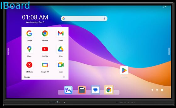 86 İnç Google EDLA Sertifikalı Etkileşimli Beyaz Tahta, Sınıf ve Konferans İçin 8 Çekirdekli CPU