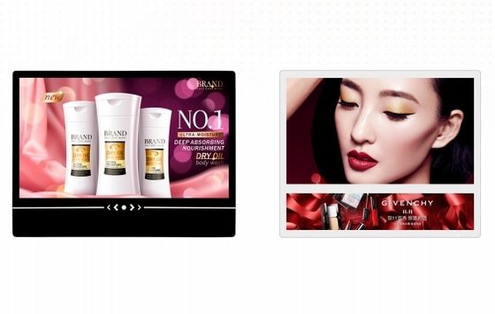 Süpermarket Havaalanı Oteli için Android/Windows OS Duvar Montajlı Dokunmatik Ekranlı Dijital Reklam Monitörü