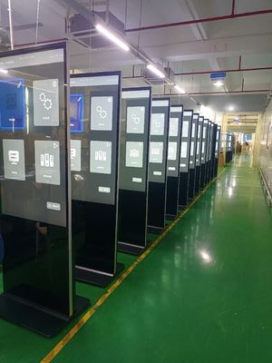 Dijital İşaret Zemin Standı K Tipi Kapasitatif PCAP IR Touch Android Windows Monitörü Wifi ile HDMI USB Port Uzaktan Kumanda 43 49 55 65 Inch USB Wifi Alışveriş Merkezi Bar Restoran Mağaza Medya Çalıştırıcısı