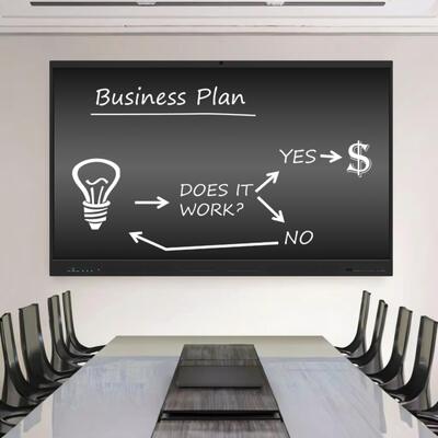 Anti-Glare Interactive Flat Panel Multi Touch Screen Okul toplantısı için Interactive Whiteboard